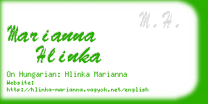 marianna hlinka business card